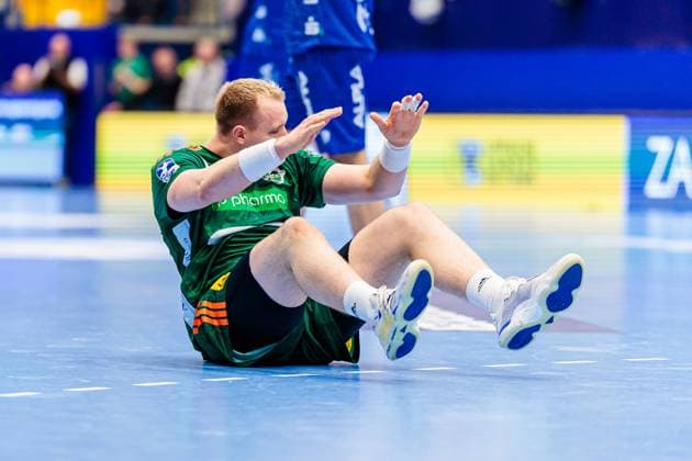 Justus Fischer TSV Hannover Burgdorf, 54 aergert sich regt sich auf GER, TBV Lemgo Lippe vs TSV Hannover Burgdorf, Handball, 1 Bundesliga, 11 Spieltag, Spielzeit 2025 2026, 09 11 2025 GER, TBV Lemgo Lippe vs TSV Hannover Burgdorf, Handball, 1 Bundesliga, 11 Spieltag, Spielzeit 2025 2026, 09 11 2025 Lemgo Copyright: xEibner-Pressefoto JanxRollingerx EP_JSK