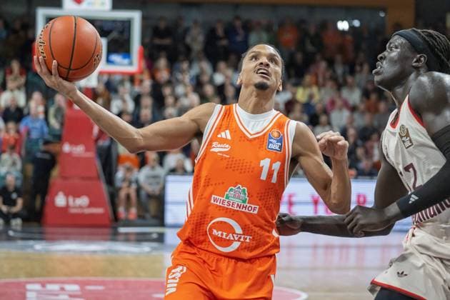 GER, EasyCredit BBL RASTA Vechta vs FC Bayern Muenchen 09 11 2025, RASTA Dome, Vechta, GER, EasyCredit BBL RASTA Vechta vs FC Bayern Muenchen pictured Alonzo Verge Jr Rasta 11 nordphotoxGmbHxx xKokenge nph00001