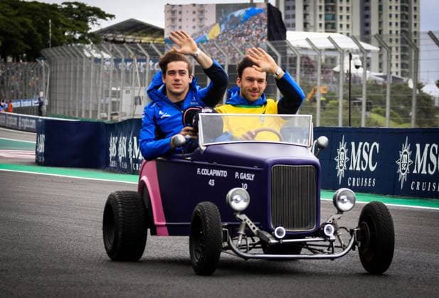 Grande Premio MSC Fórmula 1 Brasil SaO PAULO, SP - 09.11.2025: GRANDE PREMIO MSC FoRMULA 1 BRASIL - Brazilian Formula 1 Grand Prix MSC Cruises, in Sao Paulo, this Sunday (09) at the JosÃ Carlos Pace racetrack in Interlagos, south of the city of Sao Paulo. In the photo, the traditional parade of drivers before the main race. (Photo: Aloisio Mauricio Fotoarena) x2838997x  AloisioxMauricio