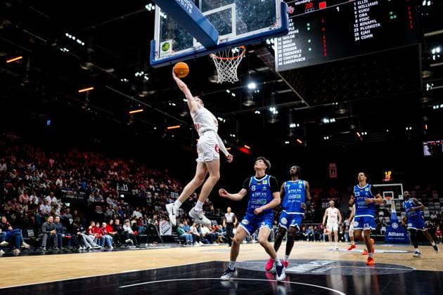 09 11 2025 Basketball Season 2025 2026 2 Bundesliga Pro A 11 Matchday Nuremberg Falcons Basketball Club NBC PS Karlsruhe Lions ThHa xthxhax Trevor Baskin 22, Nuremberg Falcons BC NBC