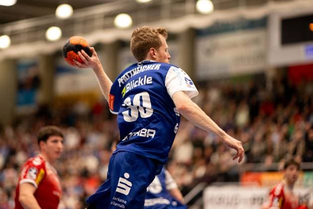 Sascha Pfattheicher HBW Balingen Weilstetten, 30 , HBW Balingen Weilstetten vs TuSEM Essen, Handball, 2 Bundesliga, Matchday 10, Season 2025 2026, 09 11 2025 Eibner Pressefoto Andreas Ulmer HBW Balingen Weilstetten vs TuSEM Essen, Handball, 2 Bundesliga, Matchday 10, Season 2025 2026, 09 11 2025 Balingen Copyright: xEibner-Pressefoto AndreasxUlmerx EP_AUR