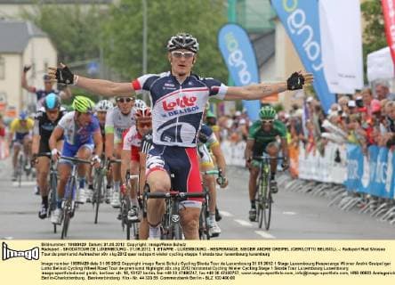 Cycling, Andre Greipel wins the 1st stage of the Tour de Luxembourg