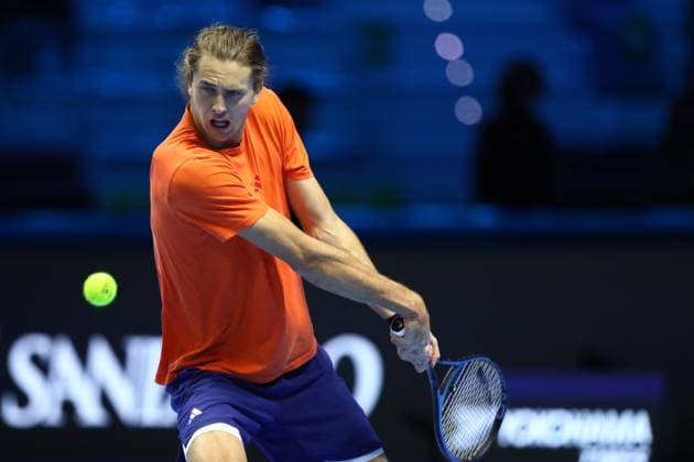November 9, 2025, Turin, Piedmont, Italy: CARLOS ALCARAZ of Spain and ALEX DE MINAUR of Australia in the Men s Singles round robin game of the ATP, Tennis Herren Tennis Finals in Turin, Italy Turin Italy - ZUMAc179 20251109_zep_c179_130 Copyright: xMickaelxChavetx