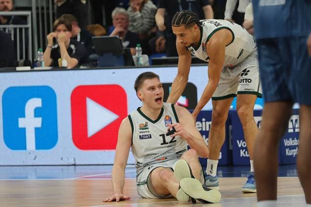 Marten Linßen Vet Concept Gladiators Trier, 12 was fouled GER, MLP Academics Heidelberg vs Vet Concept Gladiators Trier, Basketball, easycredit Basketball Bundesliga, Matchday 7, Season, 2025 2026, 09 11 2025 GER, MLP Academics Heidelberg vs Vet Concept Gladiators Trier, Basketball, easycredit Basketball Bundesliga, Matchday 7, Season, 2025 2026, 09 11 2025 Heidelberg Copyright: xEibner-Pressefoto JoergxHirschx EP_JHH