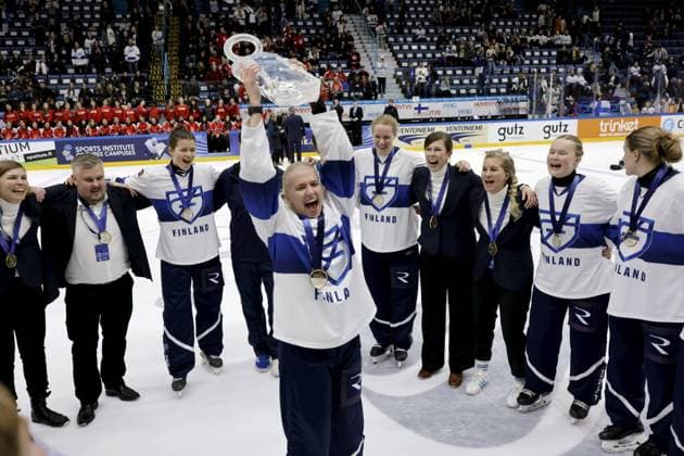 Ringette, Womens World Championship Final, Finland - Canada