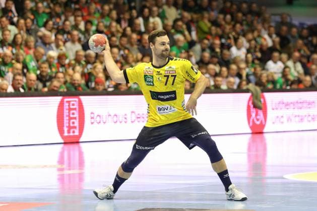09 11 2025, xgox, Handball, Daikin HBL, SC Magdeburg SC Magdeburg Rhein Neckar Loewen v l Dani Baijens Rhein Neckar Loewen, 77 Magdeburg