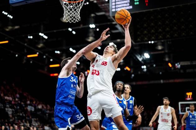 09 11 2025 Basketball Season 2025 2026 2 Bundesliga Pro A 11 Matchday Nuremberg Falcons Basketball Club NBC PS Karlsruhe Lions ThHa xthxhax David Allan Cohn 34, PS Karlsruhe Lions, PSK Lions Brandton Chatfield 33, Nuremberg Falcons BC NBC
