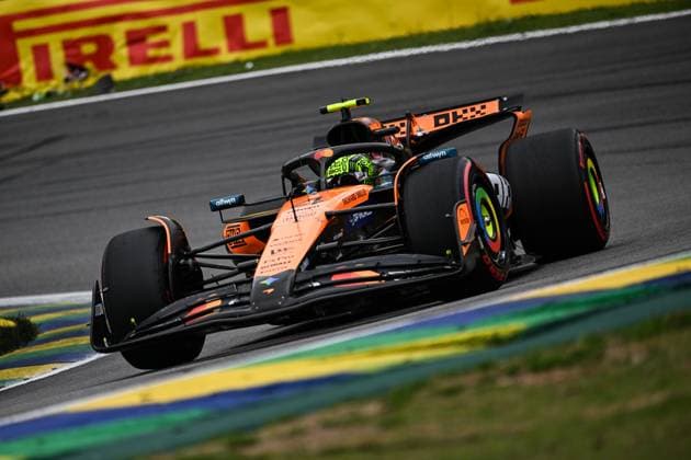 F1 - SAO PAULO GRAND PRIX 2025 04 NORRIS Lando (gbr), McLaren F1 Team MCL39, action during the 2025 Formula 1 Grande Premio de Sao Paulo, 2025 Sao Paulo Grand Prix, 21th round of the 2025 FIA Formula One World Championship, WM, Weltmeisterschaft from November 7 to 9, 2025 on the Interlagos, in Sao Paulo, Brazil - Sao PauloBrazil  Copyright: xDPPIx