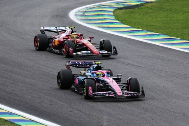 F1 - SAO PAULO GRAND PRIX 2025 43 COLAPINTO Franco (arg), Alpine F1 Team A525, action, 44 HAMILTON Lewis (gbr), Scuderia Ferrari SF-25, action during the 2025 Formula 1 Grande Premio de Sao Paulo, 2025 Sao Paulo Grand Prix, 21th round of the 2025 FIA Formula One World Championship, WM, Weltmeisterschaft from November 7 to 9, 2025 on the Interlagos, in Sao Paulo, Brazil - Sao PauloBrazil Copyright: xDPPIx