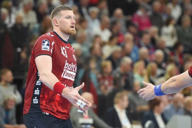 Handball I Men I Season 2025 2026 I Bundesliga I 11 Matchday I SG Flensburg Handewitt HSV Hamburg I 09 11 2025 Blaz Blagotinsek 43, SG Flensburg Handewitt Copyright: xLobeca JanxKirschnerx