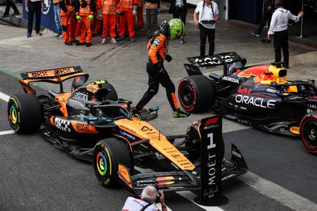 F1 - SAO PAULO GRAND PRIX 2025 NORRIS Lando (gbr), McLaren F1 Team MCL39, portrait during the 2025 Formula 1 Grande Premio de Sao Paulo, 2025 Sao Paulo Grand Prix, 21th round of the 2025 FIA Formula One World Championship, WM, Weltmeisterschaft from November 7 to 9, 2025 on the Interlagos, in Sao Paulo, Brazil - Sao PauloBrazil  Copyright: xDPPIx