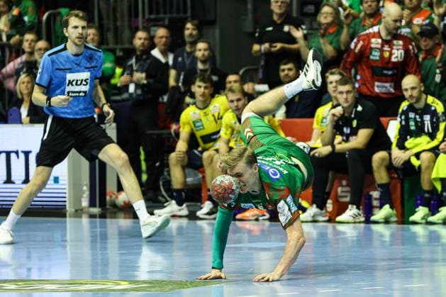 Gisli Kristjansson SC Magdeburg,10 Handball Bundesliga Season 2025 2026 SC Magdeburg vs Rhein Neckar Löwen at the GETEC Arena in Magdeburg Action,Handball,Germany,09 11 2025