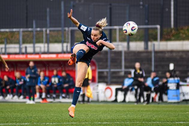 COLOGNE, GERMANY - 9 NOVEMBER, 2025: Jill Janssens - The football match of Frauen Bundesliga 1. FC Koeln vs TSG Hoffenheim at Franz Kremer Stadium.  Copyright: xVITALIIxKLIUIEVx