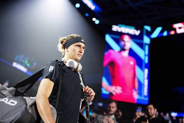 Germany s Alexander Zverev during the singles tennis match of the ATP, Tennis Herren World Tour Finals against United States™ Ben Shelton at the Inalpi Arena in Turin, Italy - Sunday, Nov. 9, 2025. - .  Copyright: xMarcoxAlpozzi LaPressex