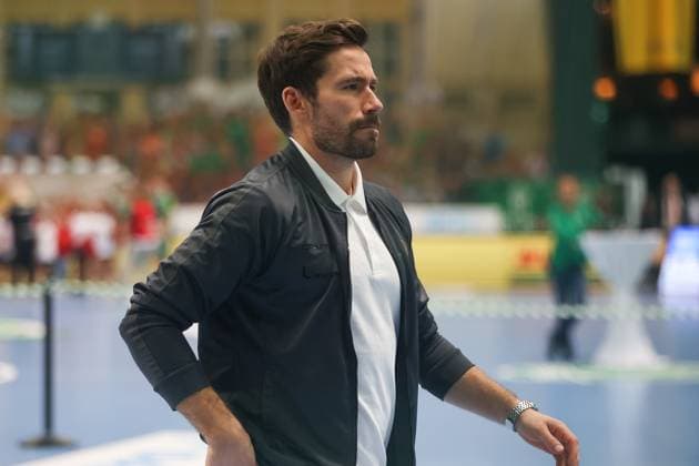 Lukas Binder SC DHfK Leipzig, 11 after the match, SC DHfK Leipzig vs Fuechse Berlin, Handball, 1 Bundesliga, Matchday 11, Season 2025 2026, 09 11 2025, SC DHfK Leipzig vs Fuechse Berlin, Handball, 1 Bundesliga, Matchday 11, Season 2025 2026, 09 11 2025 Leipzig Copyright: xEibner-Pressefoto LauraxRoemerx EP_LRR