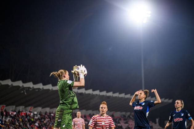 COLOGNE, GERMANY - 9 NOVEMBER, 2025: Laura Dick - The football match of Frauen Bundesliga 1. FC Koeln vs TSG Hoffenheim at Franz Kremer Stadium.  Copyright: xVITALIIxKLIUIEVx
