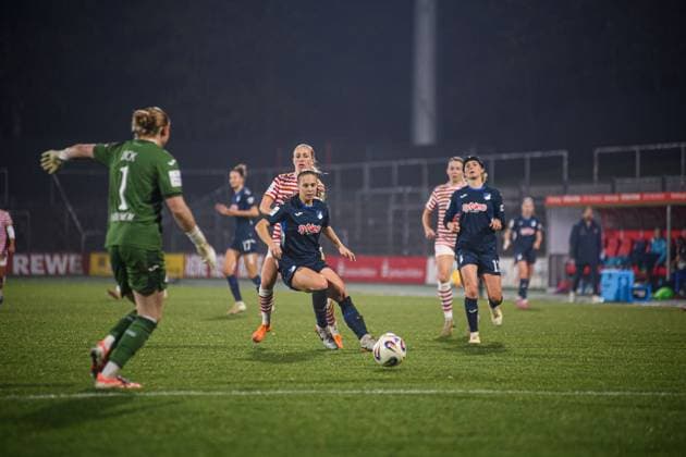 COLOGNE, GERMANY - 9 NOVEMBER, 2025: - The football match of Frauen Bundesliga 1. FC Koeln vs TSG Hoffenheim at Franz Kremer Stadium.  Copyright: xVITALIIxKLIUIEVx