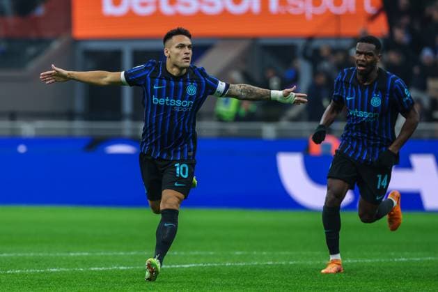 FC Internazionale vs SS Lazio Serie A 2025 26 09 11 2025 Lautaro Martinez of FC Internazionale celebrates after scoring a goal during Serie A 2025 26 football match between FC Internazionale and SS Lazio at San Siro Stadium in Milan Copyright: xBEAUTIFULxSPORTS Carabellix