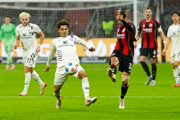 Bundesliga Eintracht Frankfurt v FSV Mainz Kaishu Sano of 1.FSV Mainz 05 during the Bundesliga Matchday 10 game between Eintracht Frankfurt and 1. FSV Mainz 05 at Deutsche Bank Park in Frankfurt, Germany. (Photo by Kadir Caliskan Middle East Images) Frankfurt Hesse Germany Copyright: xKadirxCaliskanx
