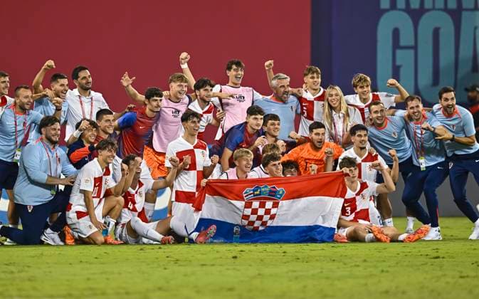 Croatia v Costa Rica: Group C - FIFA U-17 World Cup Qatar 2025 Players from Croatia celebrate after the FIFA U-17 World Cup Qatar 2025 Group C match between Croatia and Costa Rica in Doha, Qatar, on November 9, 2025. DOHA Qatar Copyright: xNOUSHADxTHEKKAYILx