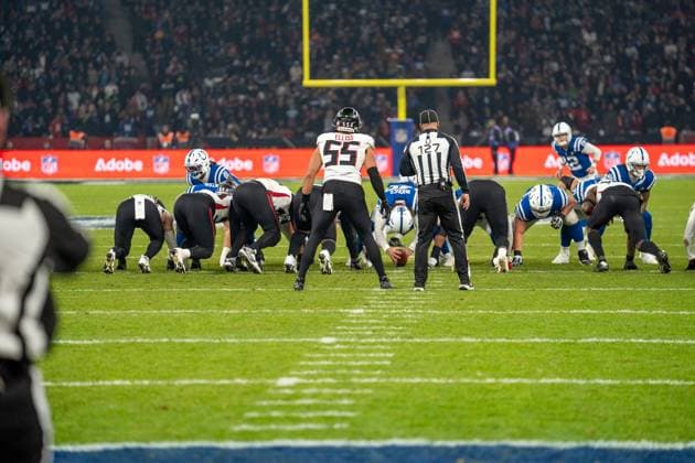 Germany, American Football, NFL, Week 10, 2025 2026, Indianapolis Colts Atlanta Falcons on 09 11 in Berlin Olympiastadion FG of the Colts to equalize Badgley Copyright: xSvenxHeidmannx