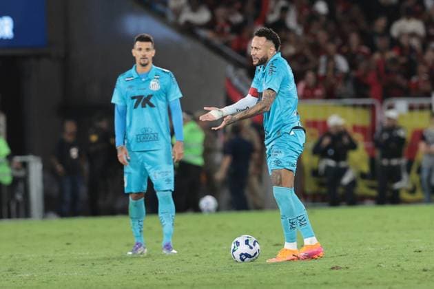 Match between Flamengo and Santos for the 2025 Brazilian Championship. Rio de Janeiro (RJ), 09 11 2025 - Football Flamengo vs Santos - Player Neymar during the match between Flamengo and Santos, valid for the 2025 Brazilian Championship, held at the Maracana stadium, in the city of Rio de Janeiro, this Sunday, November 9, 2025. (Foto: Pedro Paulo Diaz Thenews2 imago images) SPO  Copyright: xPedroxPauloxDiazx