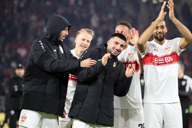 09 11 25 VfB Stuttgart FC Augsburg Germany, Stuttgart, 09 11 2025, Football, Bundesliga, Season 2025 2026, VfB Stuttgart FC Augsburg Deniz Undav VfB Stuttgart