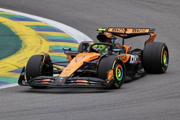 MOTORI - Formula 1 - MSC Cruises Grande Premio de Sao Paulo 2025 Lando Norris (GBR) - McLaren Formula 1 Team - McLaren MCL39 - Mercedes during the Race of the Formula 1 MSC Cruises Sao Paulo Grand Prix 2025 at Autodromo Jose Carlos Pace, Sao Paulo, Brazil, ahead of Round 21 of 24 of the 2025 FIA Formula One World Championship, WM, Weltmeisterschaft (November 6â??9, 2025). Sao Paulo Brazil  Copyright: xIPAxSport ABACAx