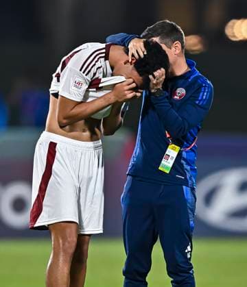 Qatar v Bolivia: Group A - FIFA U-17 World Cup Qatar 2025 Players of Qatar look dejected after the FIFA U-17 World Cup Qatar 2025 Group A match between Qatar and Bolivia in Doha, Qatar, on November 9, 2025. DOHA Qatar Copyright: xNOUSHADxTHEKKAYILx