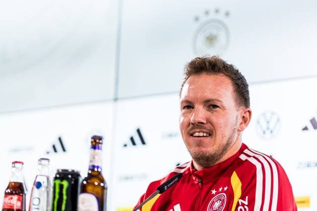 DFB Mens Training Camp Press Conference 10 11 2025 Julian Nagelsmann National Coach Germany DFB Mens Training Camp Press Conference, Wolfsburg, Volkswagen Arena on 10 11 2025 Copyright: xBEAUTIFULxSPORTS Wunderlx