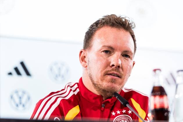DFB Mens Training Camp Press Conference 10 11 2025 Julian Nagelsmann National Coach Germany DFB Mens Training Camp Press Conference, Wolfsburg, Volkswagen Arena on 10 11 2025 Copyright: xBEAUTIFULxSPORTS Wunderlx