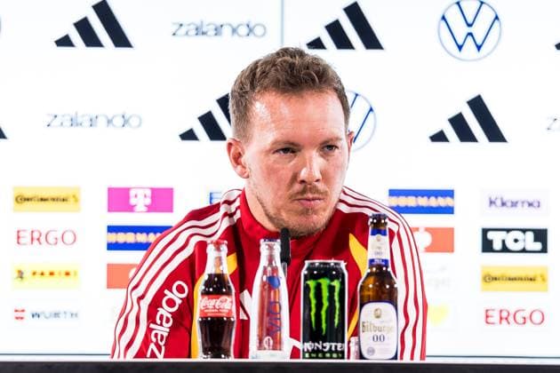 DFB Mens Training Camp Press Conference 10 11 2025 Julian Nagelsmann National Coach Germany DFB Mens Training Camp Press Conference, Wolfsburg, Volkswagen Arena on 10 11 2025 Copyright: xBEAUTIFULxSPORTS Wunderlx