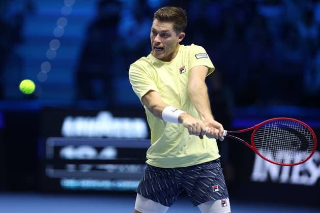 Neal Skupski (Great Britain) controls the ball, Day 2, Nitto ATP, Tennis Herren Finals 2025, INALPI Arena, November 10, 2025, Turin, Italy.