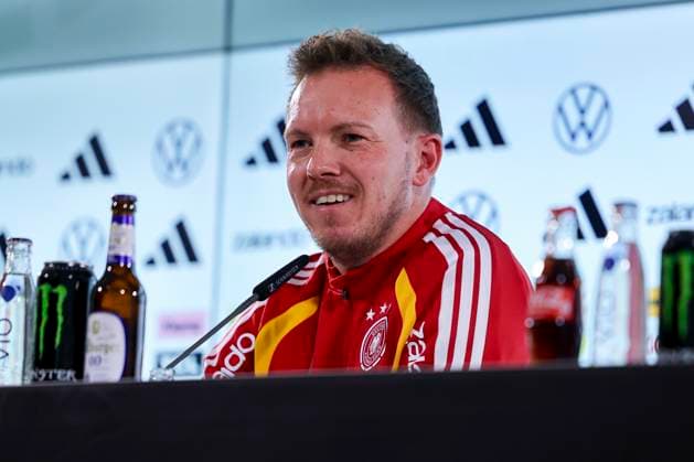 RECORD DATE NOT STATED Bundestrainer Julian Nagelsmann (Germany) stellt sich bei der Pressekonferenz den Fragen der Journalisten, , Pressekonferenz mit Bundestrainer Julian Nagelsmann, Volkswagen Arena am 10. November 2025 in Wolfsburg, Deutschland. (Foto von Marco Steinbrenner DeFodi Images) Bundestrainer Julian Nagelsmann (Germany) answers journalists questions at the press conference, PK, Pressekonferenz , Pressekonferenz mit Bundestrainer Julian Nagelsmann, Volkswagen Arena, November 10, 2025 in Wolfsburg, Germany. (Photo by Marco Steinbrenner DeFodi Images) DFL regulations prohibit any use of photographs as image sequences and or quasi-video. Bundestrainer Julian Nagelsmann Germany answers journalists questions at the press conference, , Press conference with Bundestrainer Julian Nagelsmann, Volkswagen Arena, November 10, 2025 in Wolfsburg, Germany Photo by Marco Steinbrenner DeFodi Images Bundestrainer Julian Nagelsmann Germany answers journalists questions at the press conference, , Press conference with national coach Julian Nagelsmann, Volkswagen Arena, November 10, 2025 in Wolfsburg, Germany Photo by Marco Steinbrenner DeFodi Images DFL regulations prohibit any use of photographs as image sequences and or quasi video