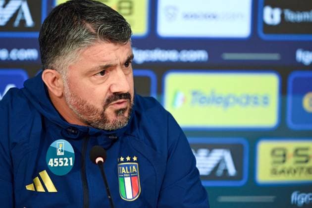 November 10, 2025, Firenze, Italy: Italy s head coach Gennaro Gattuso attends a press conference, PK, Pressekonferenz to present the squad for the upcoming FIFA World Cup, WM, Weltmeisterschaft, Fussball qualifiers matches, in Coverciano, Italy, 10 November 2025. ANSA CLAUDIO GIOVANNINI Italy Head Coach Gattuso Presents Squad For Upcoming FIFA World Cup Qualifiers  - ZUMAa110 20251110_zaf_a110_013 Copyright: xClaudioxGiovanninix