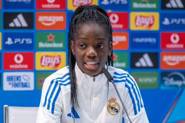 November 10, 2025, Madrid, Madrid, Spain: Pre-match press conference, PK, Pressekonferenz for the Women s Champions League match between REAL MADRID WOMEN Vs. PARIS FOOTBALL CLUB WOMEN, coach PAU MARC QUESADA. November 10, 2025, Valdebebas, Madrid, Spain. Madrid Spain - ZUMAc312 20251110_zsp_c312_028 Copyright: xOscarxManuelxSanchezx