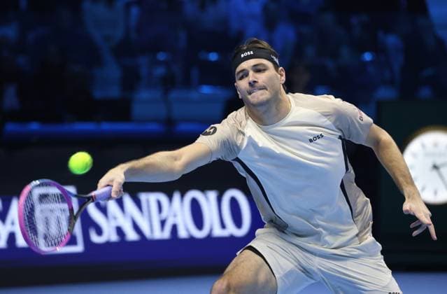 Tennis, ATP, Tennis Herren FINALS 2025 Taylor Fritz (USA), Turin, Italy, November 10, 2025. Photo Felice Calabro  Copyright: xFelicexCalabro x xipa-agency.netx xFELICExCALABRO x IPA_Agency_IPA67795800
