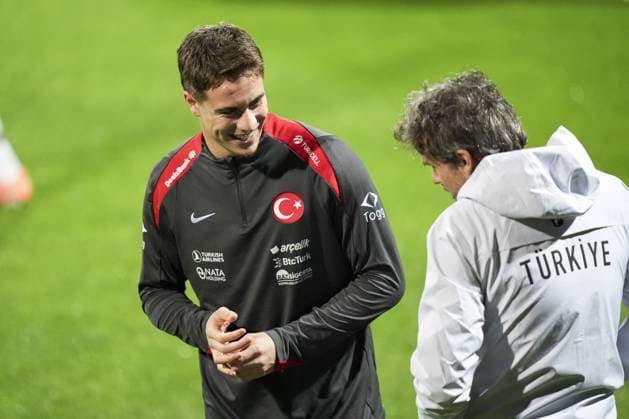Turkish National Football Team training session ISTANBUL, TURKIYE - NOVEMBER 10: Kenan Yildiz of Turkiye attends a training session ahead of 2026 FIFA World Cup, WM, Weltmeisterschaft, Fussball European Qualifiers Group E match between Turkiye and Bulgaria at the TFF Hasan Dogan Facilities in Istanbul, Turkiye on November 10, 2025. Arife Karakum Anadolu Istanbul Turkey. Editorial use only. Please get in touch for any other usage.  Copyright: x2025xAnadoluxArifexKarakumx