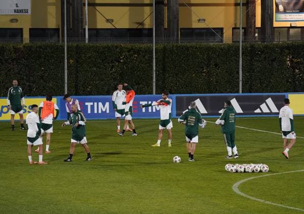 The players during the Italia team Training session at federal technical center of Coverciano, center Italy, Florence -Monday, November 10, 2025. - Soccer  Copyright: xMarcoxBucco LaxPressex