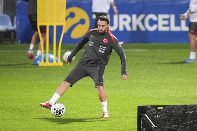 Turkish National Football Team training session ISTANBUL, TURKIYE - NOVEMBER 10: Orkun Kokcu of Turkiye attends a training session ahead of 2026 FIFA World Cup, WM, Weltmeisterschaft, Fussball European Qualifiers Group E match between Turkiye and Bulgaria at the TFF Hasan Dogan Facilities in Istanbul, Turkiye on November 10, 2025. Arife Karakum Anadolu Istanbul Turkey. Editorial use only. Please get in touch for any other usage.  Copyright: x2025xAnadoluxArifexKarakumx