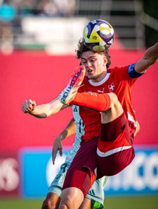 Soccer FIFA U17, U 17 World Cup Qatar 2025 Switzerland vs Mexico Group F Match 59 Gil Zufferey Switzerland, 5 Copyright: xRedhaxHosnixSegganix