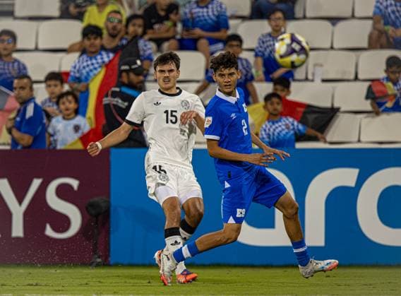 Soccer FIFA U17, U 17 World Cup Qatar 2025 El Salvador vs Germany Group G Match 61 Niklas Scheller Germany, 15 Copyright: xRedhaxHosnixSegganix