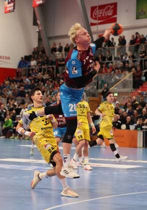 GER HBL2 Season 2025 2026 VfL Potsdam vs HSG Krefeld Niederrhein, 10 11 25, MBS Arena, Potsdam Tim HILDENBRAND 1 VfL Potsdam 20