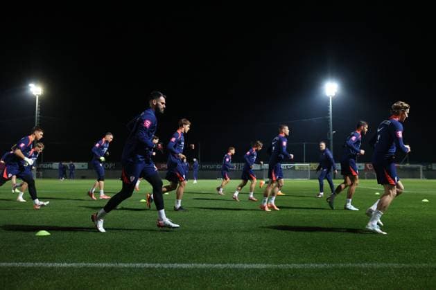 Croatia training session: FIFA World Cup, WM, Weltmeisterschaft, Fussball 2026 Qualifiers Players of Croatia during the training session at HNK Rijeka Stadium in Rijeka, Croatia, on November 10, 2025.  NelxPavletic PIXSELL