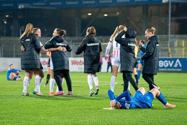 Vanessa Fudalla (21 Bayer Leverkusen) after losing the match between SC Freiburg and Bayer 04 Leverkusen at Dreisamstadion, Freiburg, Germany. Copyright: xPriscilaxBütlerx xSPPx Sportspressphoto_SPR60792