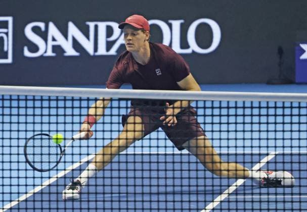 Turin, Italy: Tennis, ATP, Tennis Herren FINALS 2025 Jannik Sinner (ITA), Turin, Italy, November 10, 2025. Photo TURIN, ATP FINALS 2025  - ZUMAp169 20251110_zea_p169_368 Copyright: xFelicexCalabrox