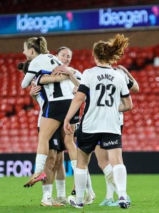 Veatriki Sarri (27 Birmingham City) celebrates scoring a penalty during the Barclays Womens Super League 2 football match between Nottingham Forest and Birmingham City at The City Ground in Nottingham, England Copyright: xNataliexMincher SPPx Sportspressphoto_SPR60816