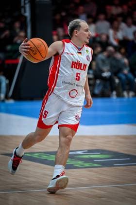 Barmer 2 Basketball Bundesliga ProA Rheinstars Köln vs SBB Baskets Wolmirstedt, 10 11 2025 Rupert Hennen RheinStarsKöln 5 , Barmer 2 Basketball Bundesliga ProA Rheinstars Köln vs SBB Baskets Wolmirstedt on 10 11 2025 at Motorworld Köln in Cologne North Rhine-Westphalia Copyright: xBEAUTIFULxSPORTS Mueller-Laschetx
