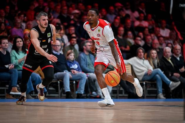 Barmer 2 Basketball Bundesliga ProA Rheinstars Köln vs SBB Baskets Wolmirstedt, 10 11 2025 Cedric Cezell Russell Jr RheinStarsKöln 0 , Barmer 2 Basketball Bundesliga ProA Rheinstars Köln vs SBB Baskets Wolmirstedt on 10 11 2025 at Motorworld Köln in Cologne North Rhine-Westphalia Copyright: xBEAUTIFULxSPORTS Mueller-Laschetx