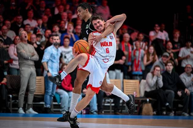 Barmer 2. Basketball Bundesliga ProA: Rheinstars Köln vs. SBB Baskets Wolmirstedt, 10.11.2025 Jasper Günther (RheinStarsKöln 6), Barmer 2. Basketball Bundesliga ProA: Rheinstars Köln vs. SBB Baskets Wolmirstedt am 10.11.2025 in der Motorworld Köln in Koeln (Nordrhein-Westfalen) *** Barmer 2 Basketball Bundesliga ProA Rheinstars Köln vs SBB Baskets Wolmirstedt, 10 11 2025 Jasper Günther RheinStarsKöln 6 , Barmer 2 Basketball Bundesliga ProA Rheinstars Köln vs SBB Baskets Wolmirstedt on 10 11 2025 at Motorworld Köln in Cologne North Rhine-Westphalia Copyright: xBEAUTIFULxSPORTS Mueller-Laschetx